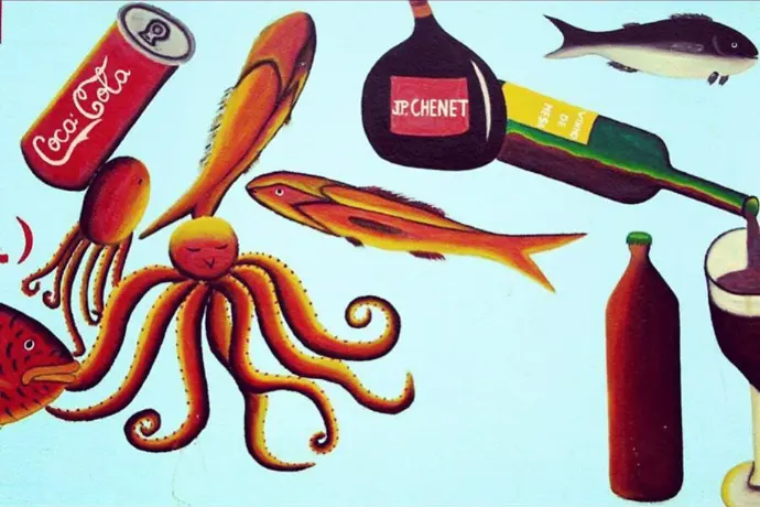 Cartel tienda