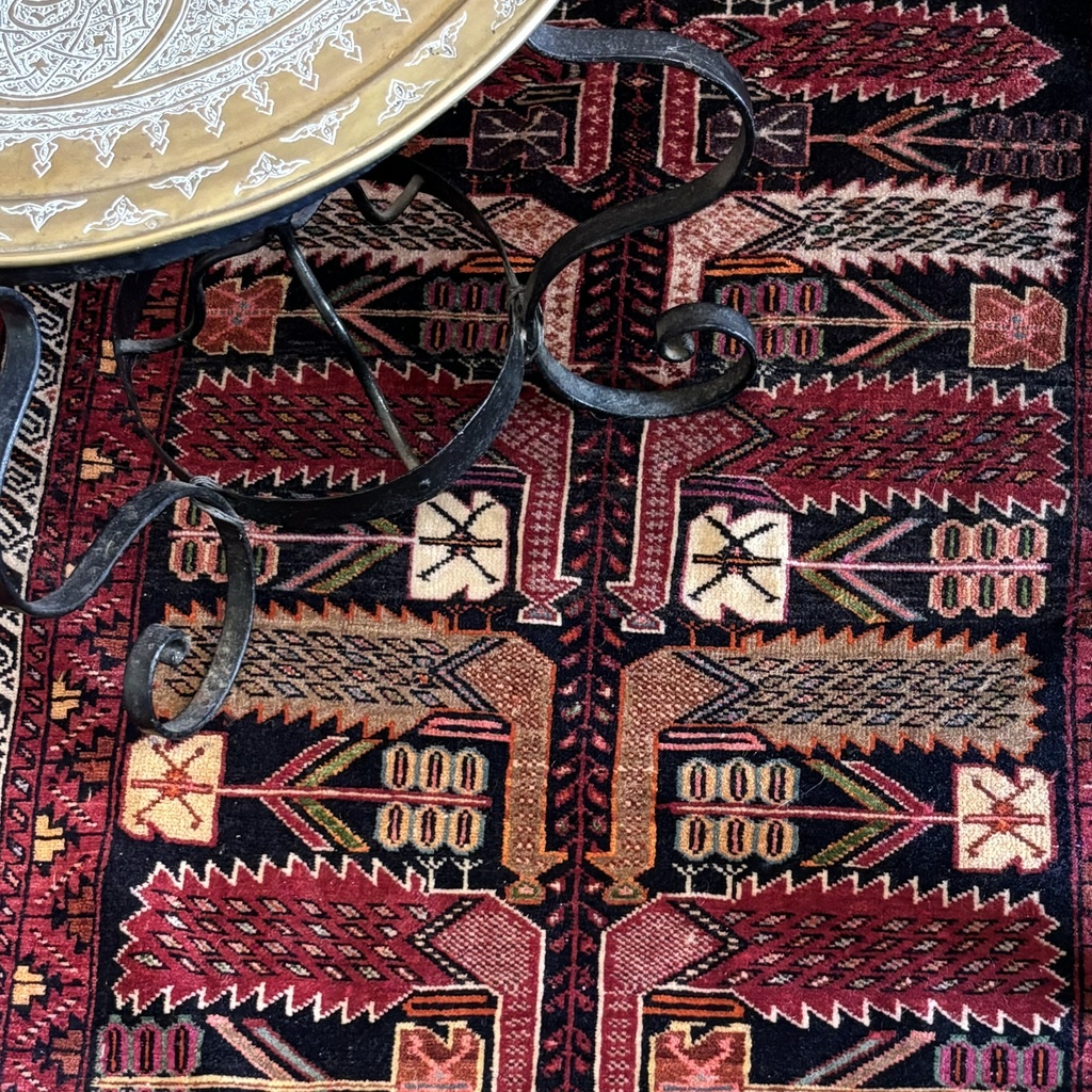 Alfombra persa Kurdistán, 1862, 133x100cm. (col. Bentley)