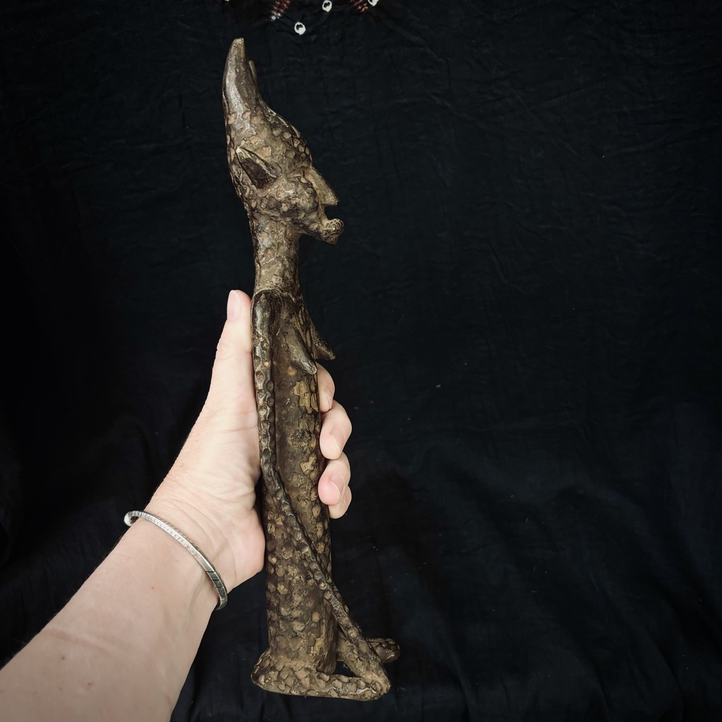 Ancestro "demonio" Dogón en bronce (Mali)